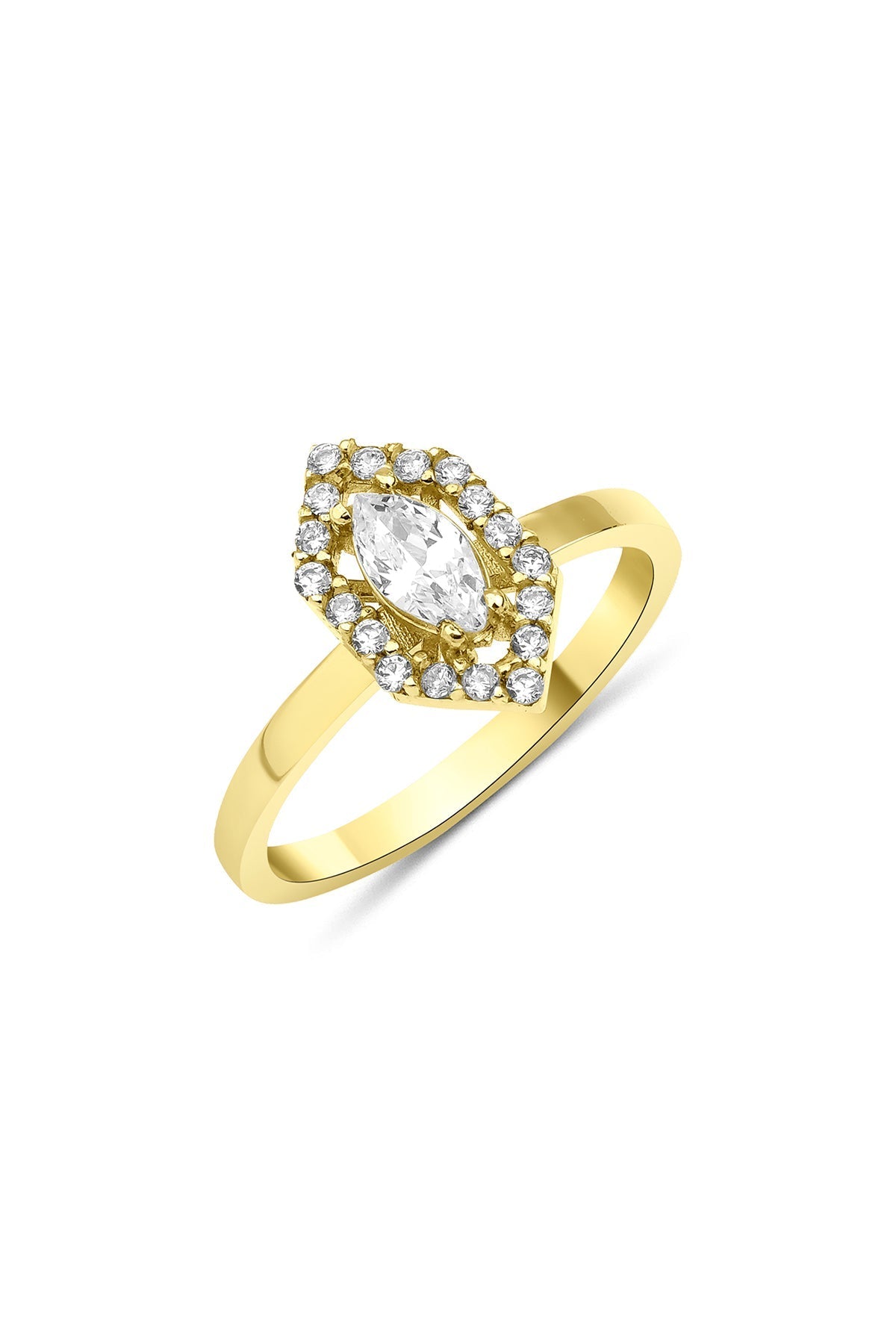 14ct Gold Marqusie Baguette Ring - Rosette & Co