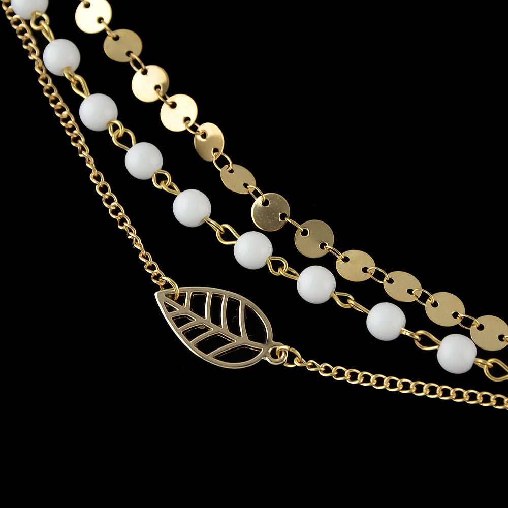 1pc Leaf Anklet - Rosette & Co