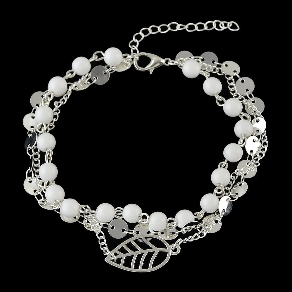 1pc Leaf Anklet - Rosette & Co