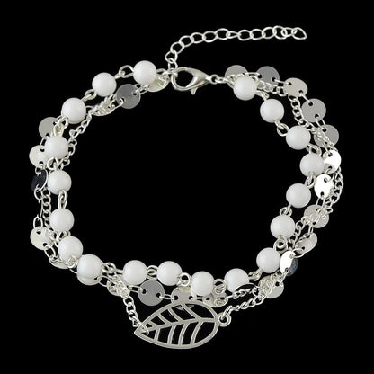 1pc Leaf Anklet - Rosette & Co