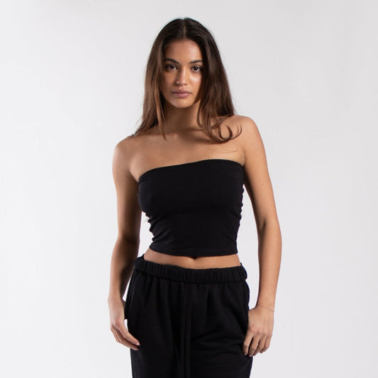 0894 - Women's Cropped Strapless Tube Top