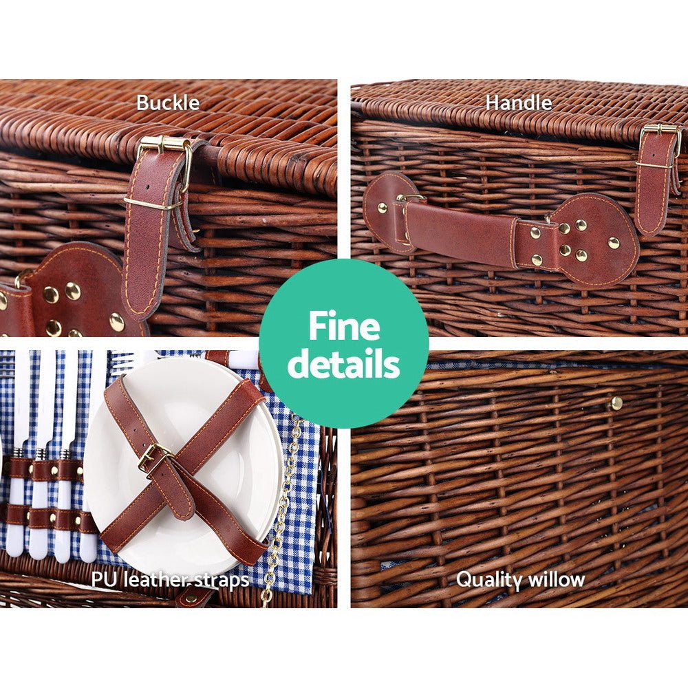 4 Person Picnic Basket - Rosette & Co