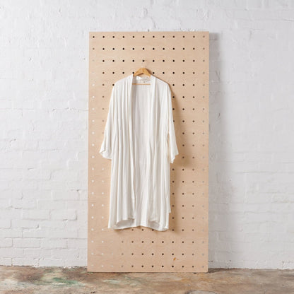 Bamboo Robe in White - Rosette & Co