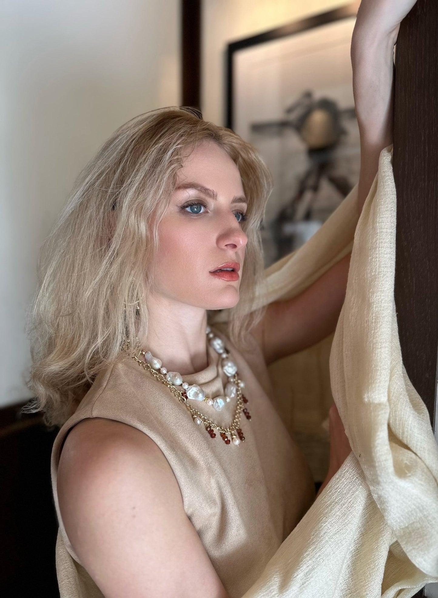 Baroque Pearls Short Necklace - Rosette & Co