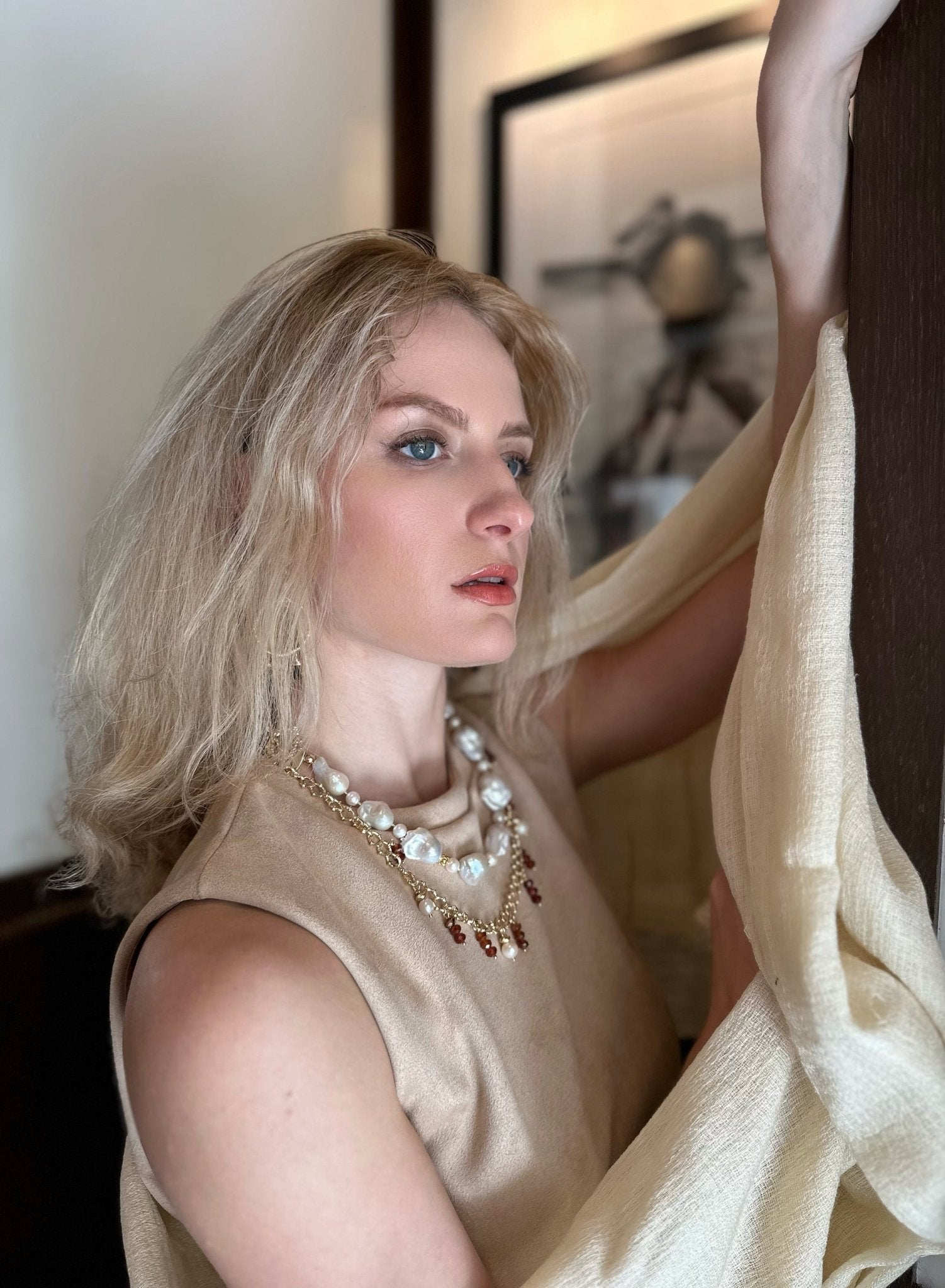 Baroque Pearls Short Necklace - Rosette & Co