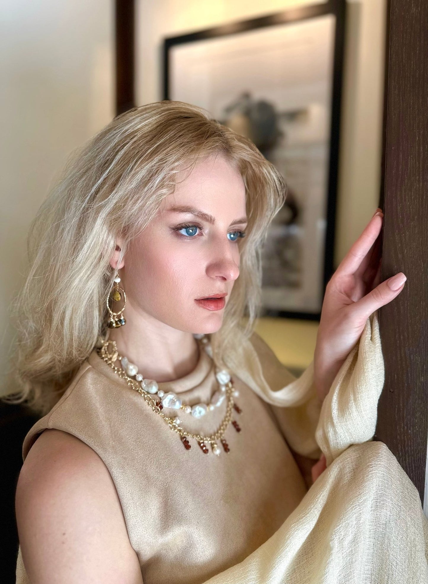 Baroque Pearls Short Necklace - Rosette & Co