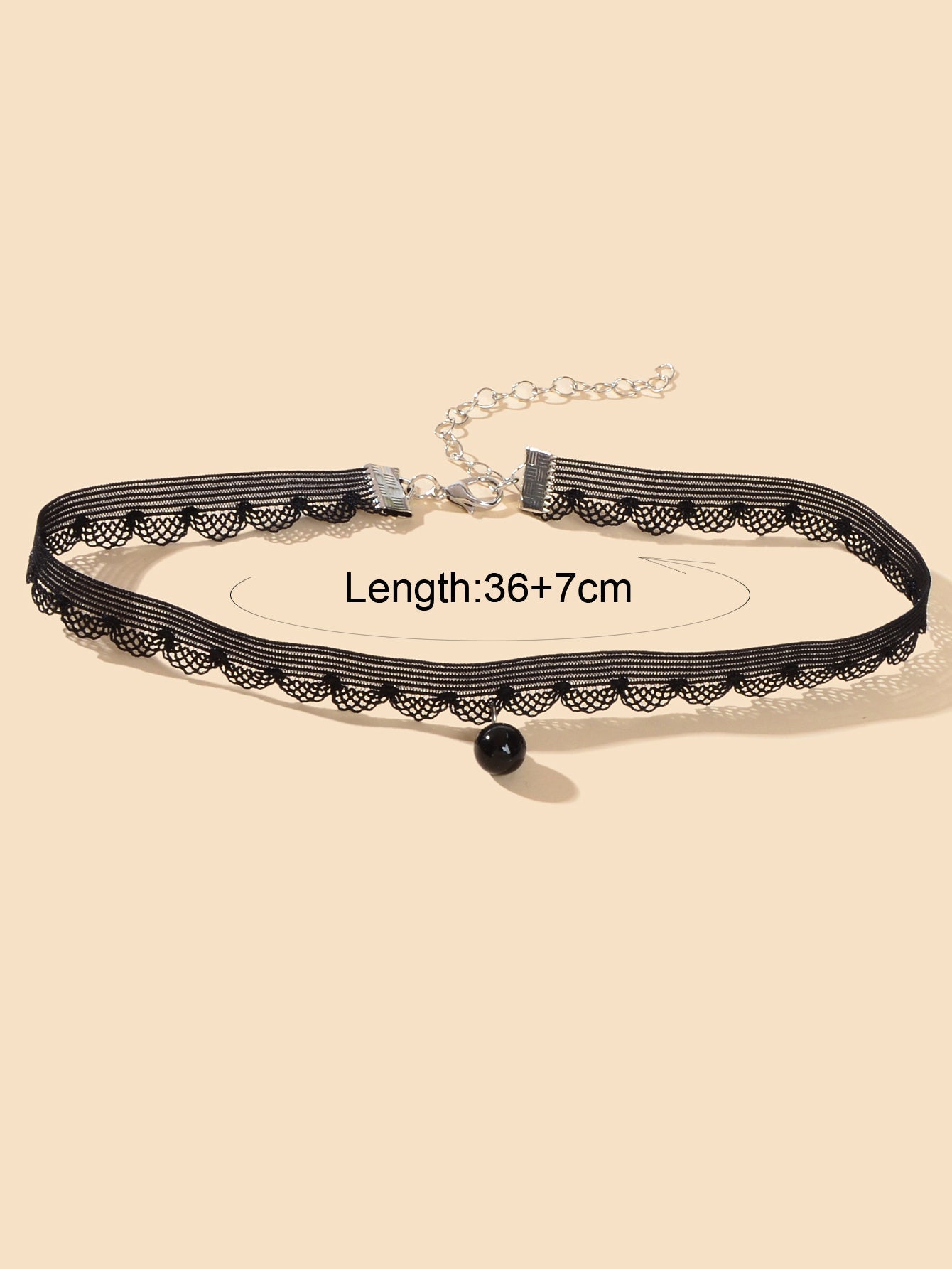 Black Velvet Bead Choker - Rosette & Co