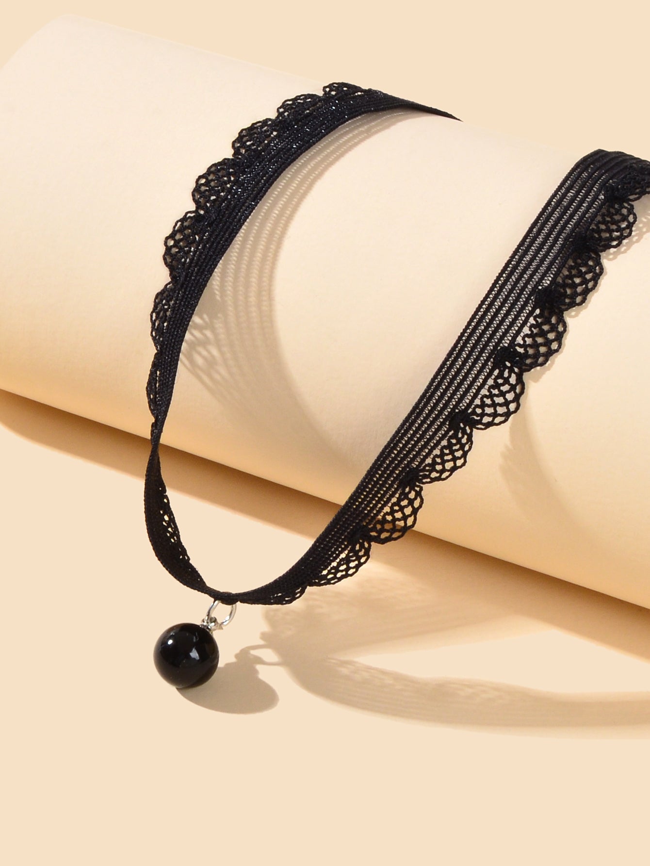 Black Velvet Bead Choker - Rosette & Co