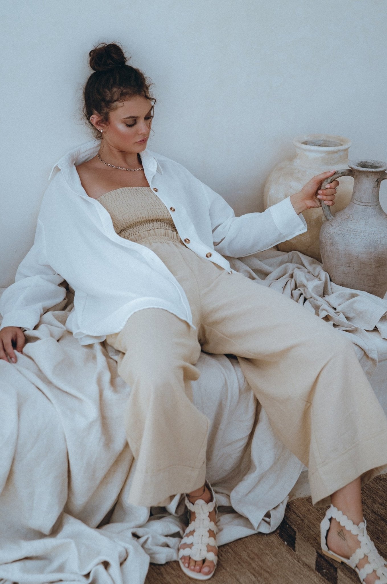 Delhi Linen Pants - Rosette & Co