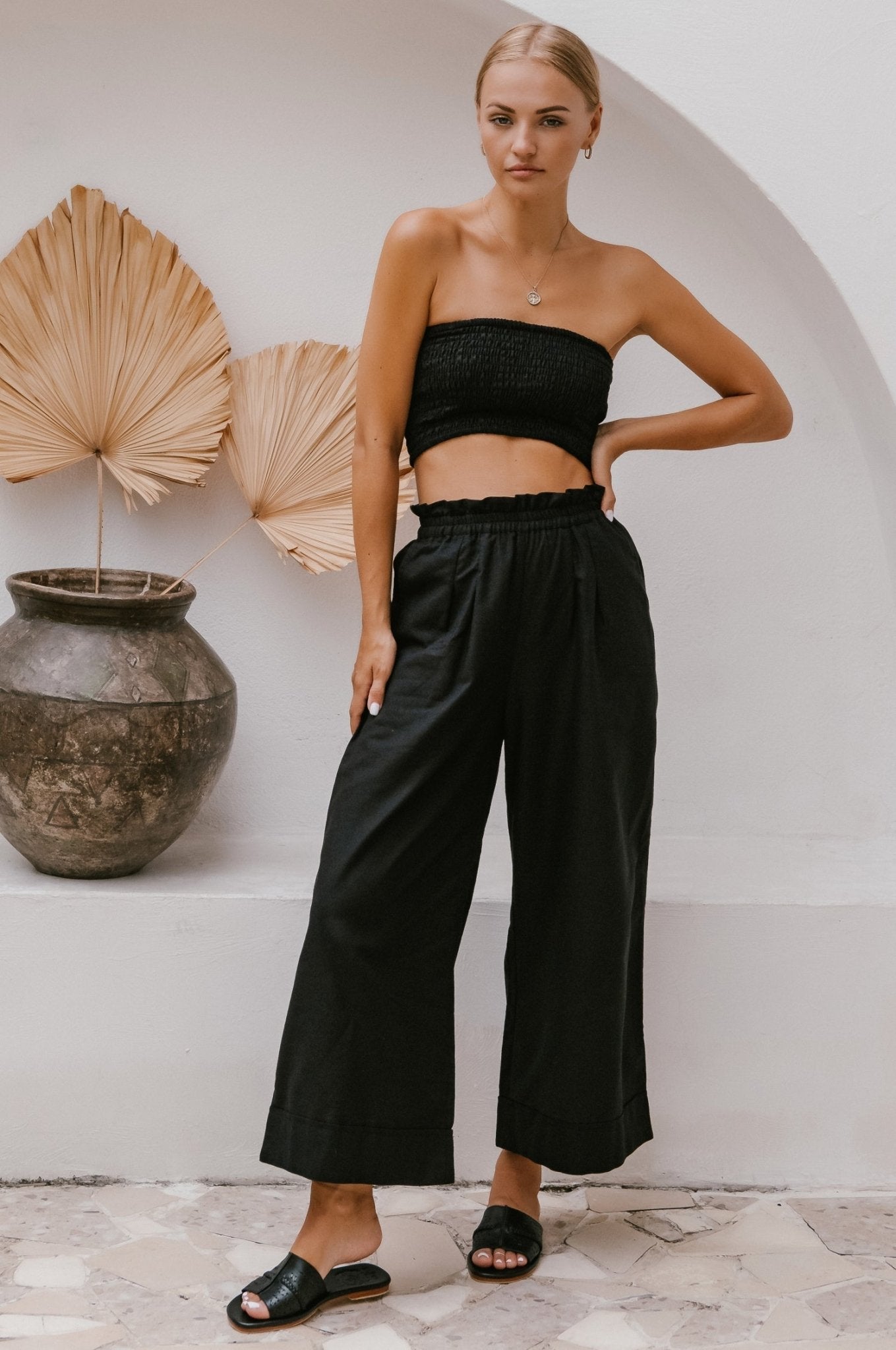 Delhi Linen Pants - Rosette & Co