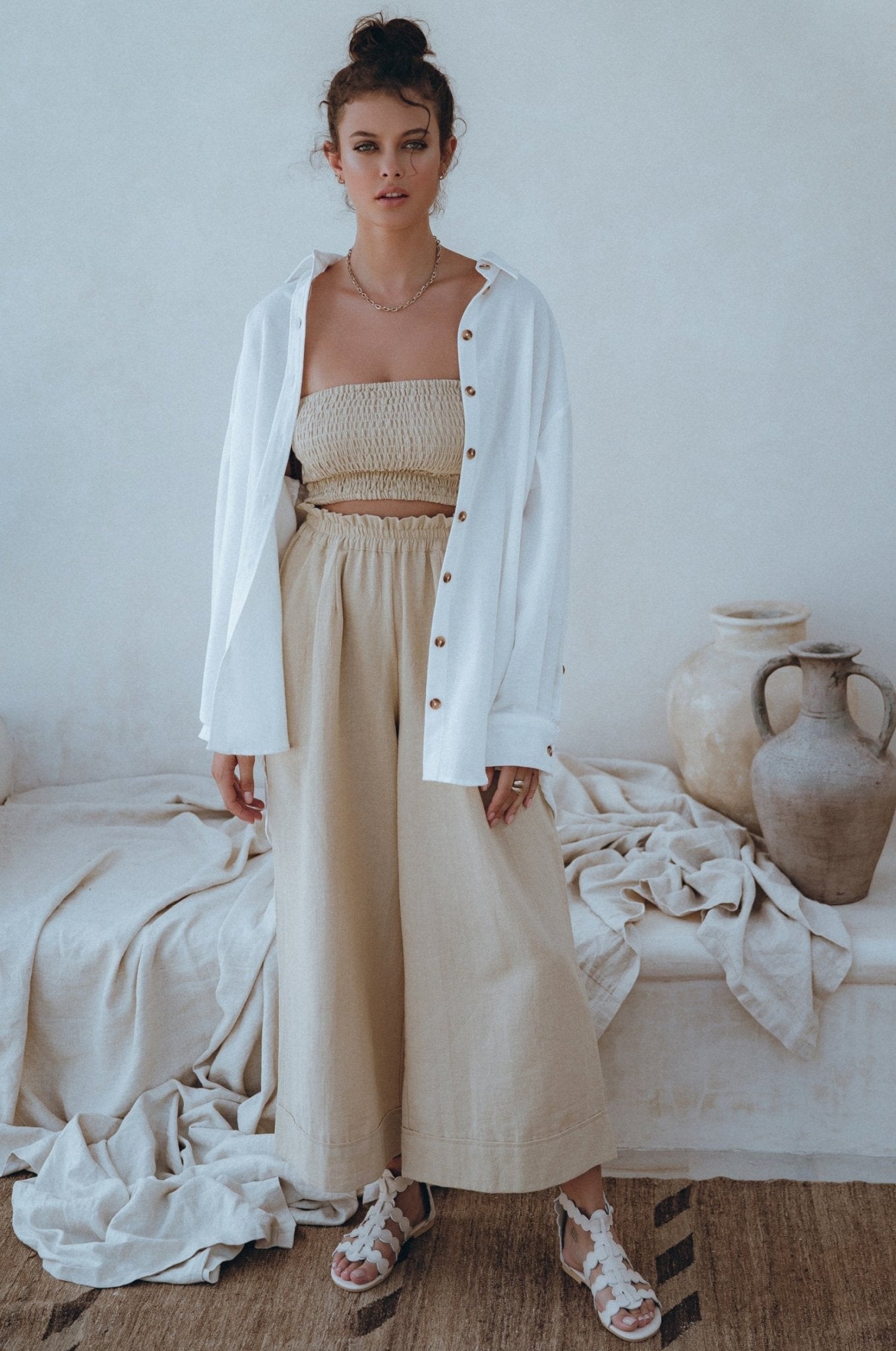 Delhi Linen Pants - Rosette & Co
