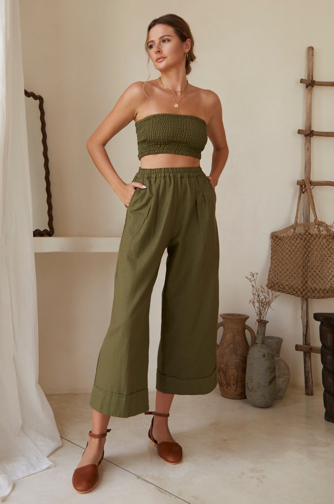 Delhi Linen Pants (Sale) - Rosette & Co