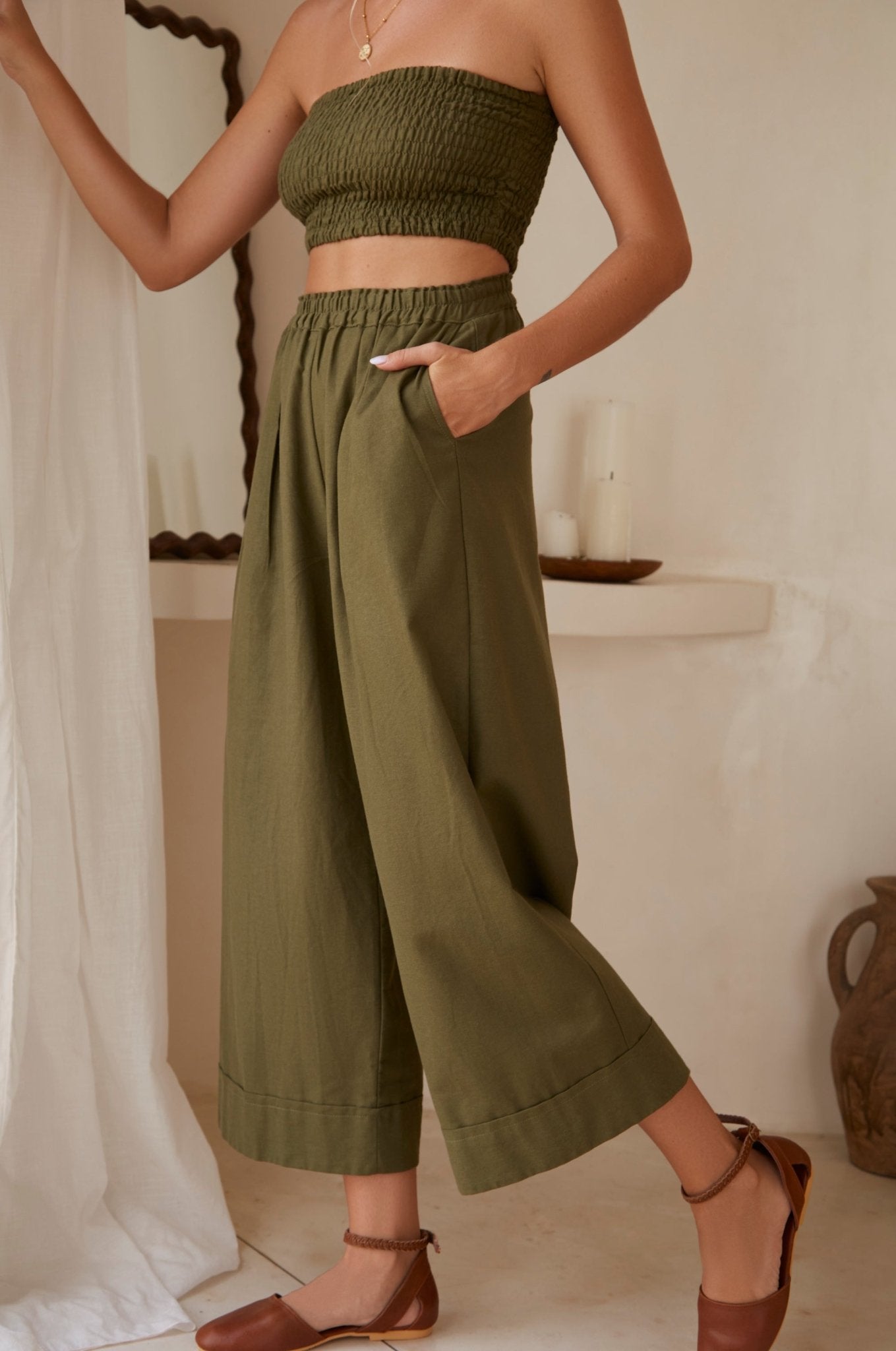 Delhi Linen Pants (Sale) - Rosette & Co
