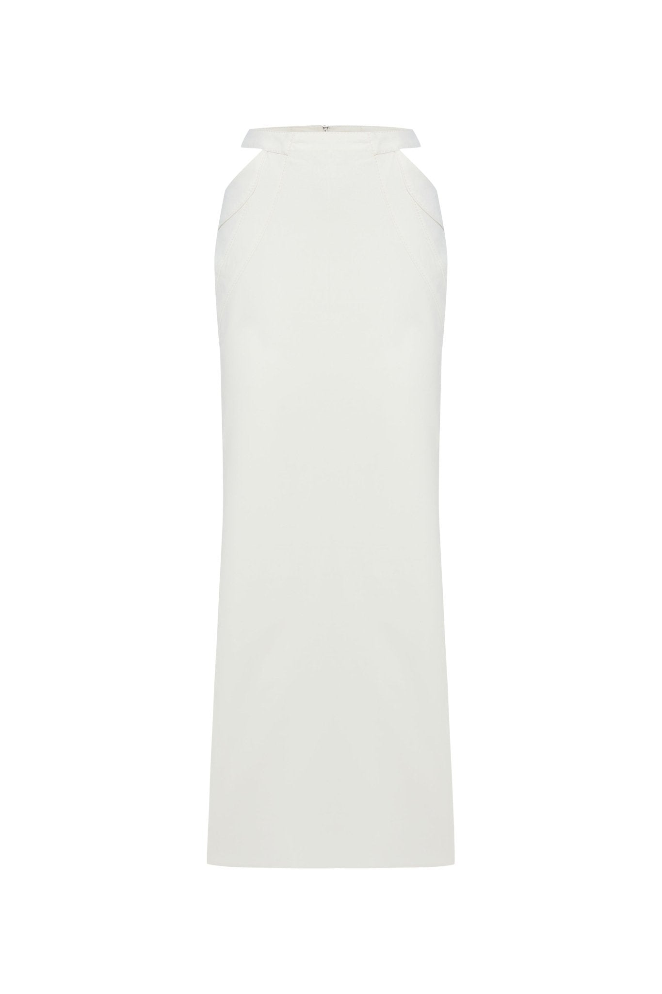 Elena White Denim Maxi Skirt - Rosette & Co
