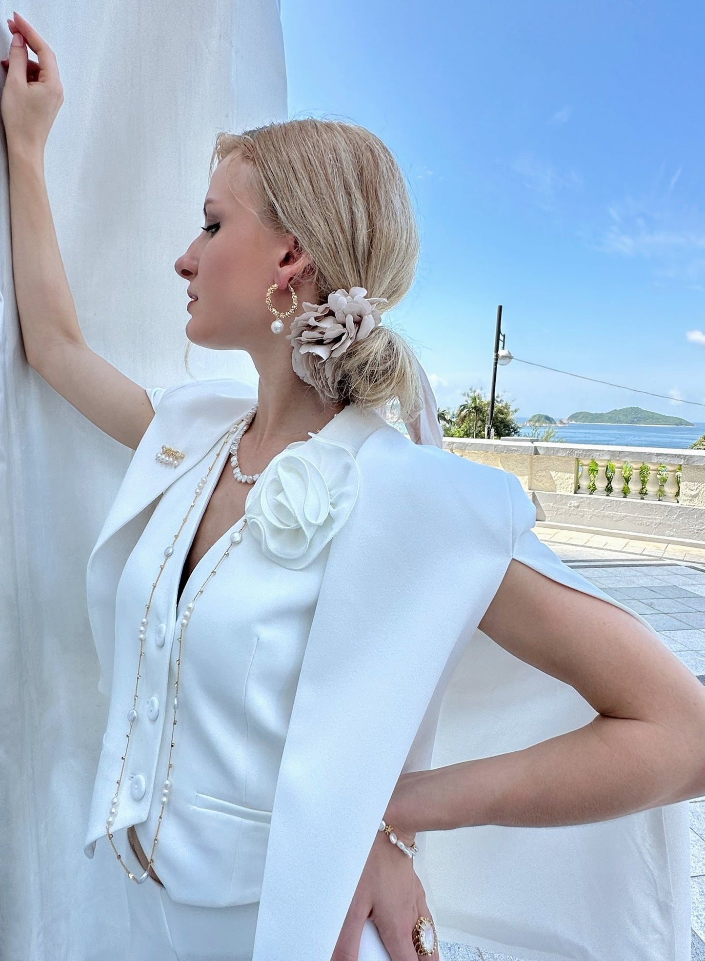 Freshwater Pearls Hook Earrings - Rosette & Co