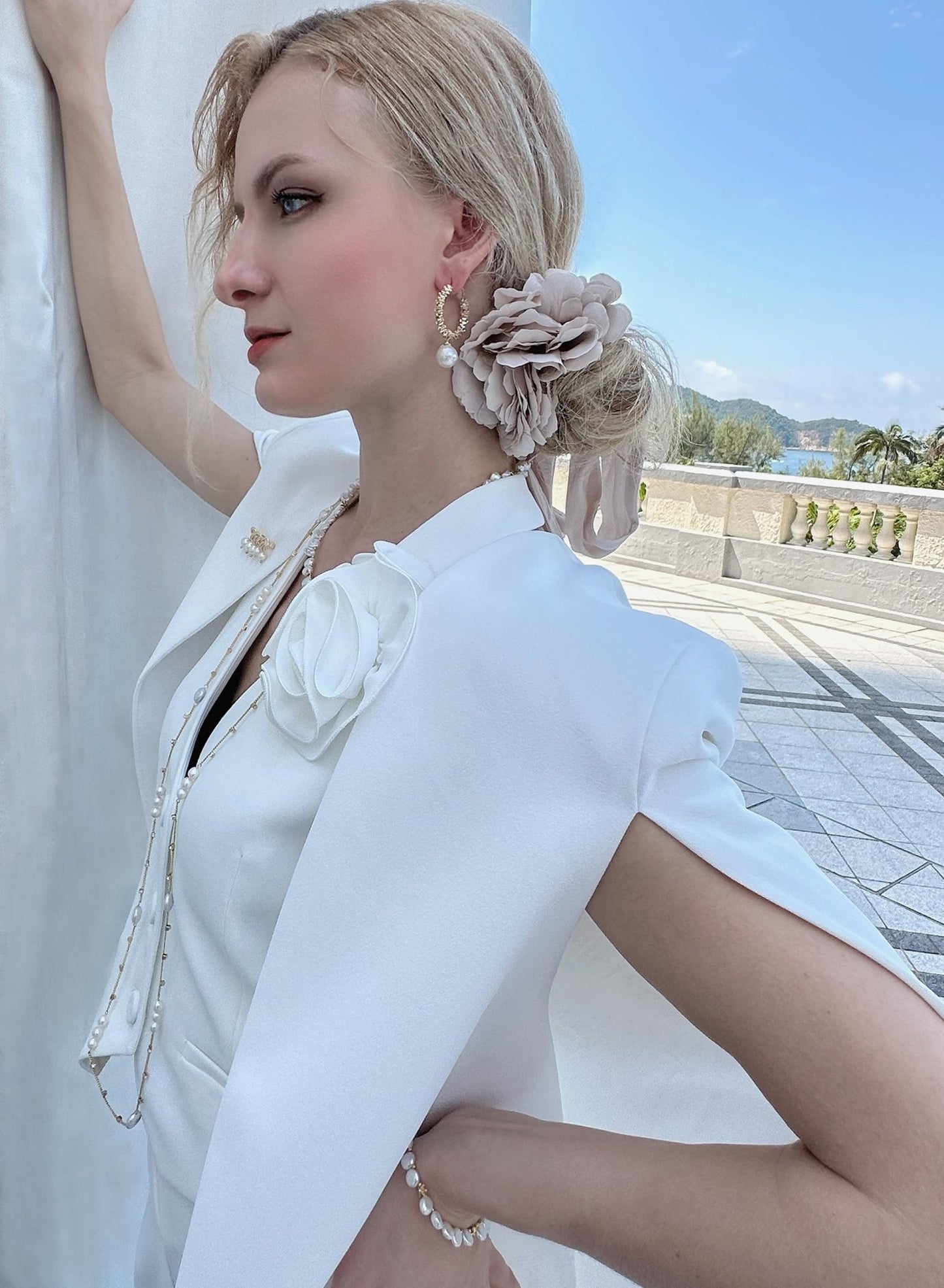 Freshwater Pearls Hook Earrings - Rosette & Co