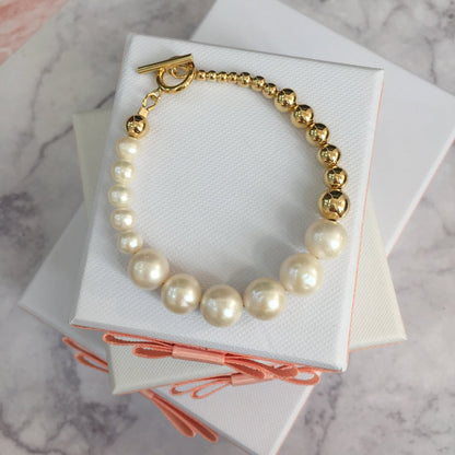 Freshwater Pearls Modern Bracelet - Rosette & Co