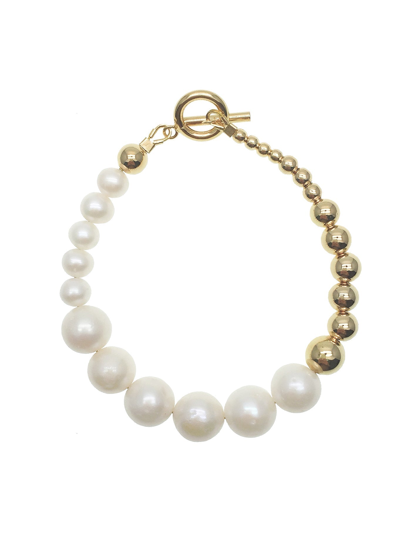 Freshwater Pearls Modern Bracelet - Rosette & Co