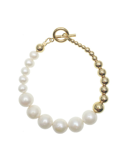 Freshwater Pearls Modern Bracelet - Rosette & Co