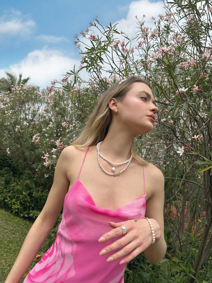 Freshwater Pearls with Baroque Pearl Pendant Necklace - Rosette & Co