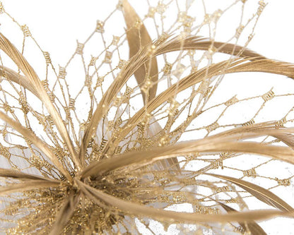 Gold Fascinator Headpiece - Rosette & Co