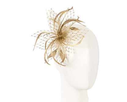 Gold Fascinator Headpiece - Rosette & Co