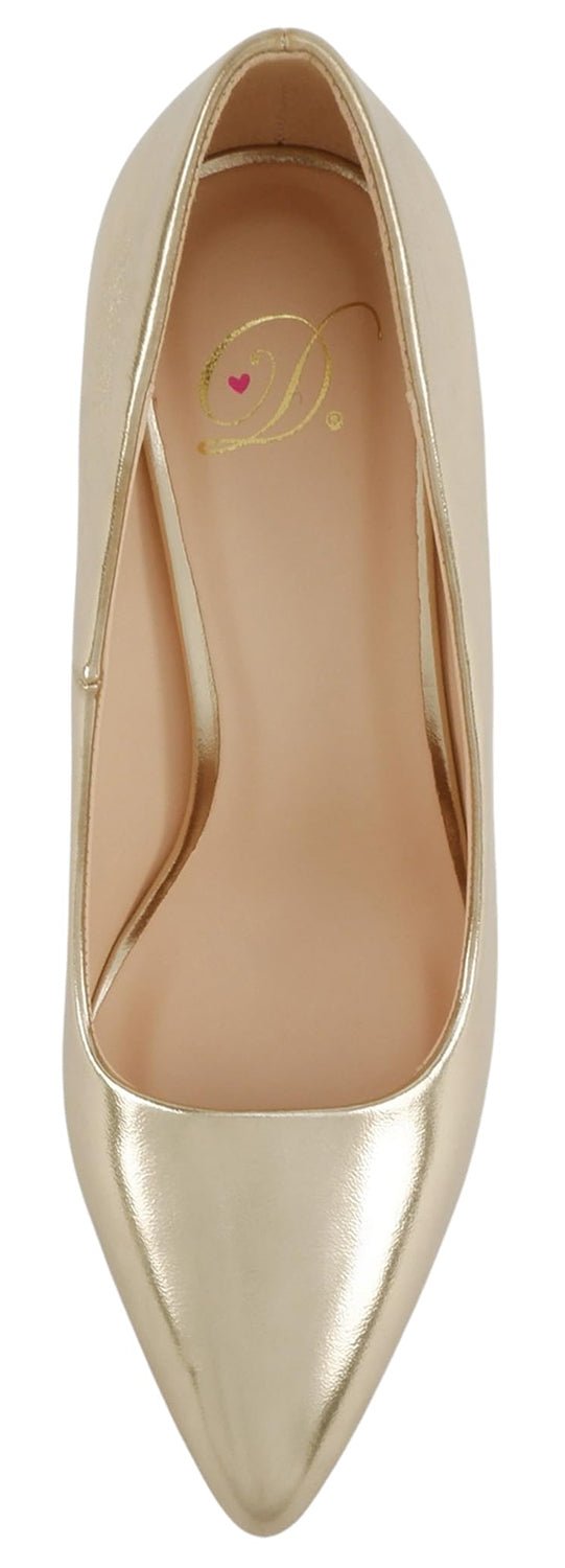 Gold Patent Heel - Rosette & Co
