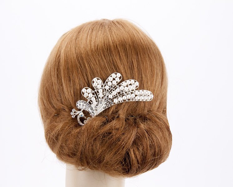 Hair comb headpiece - Rosette & Co