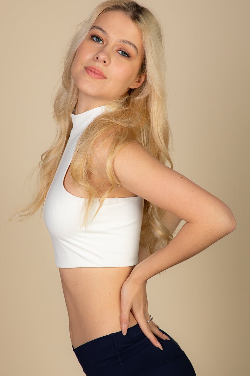 High Neck Sleeveless Top - Rosette & Co
