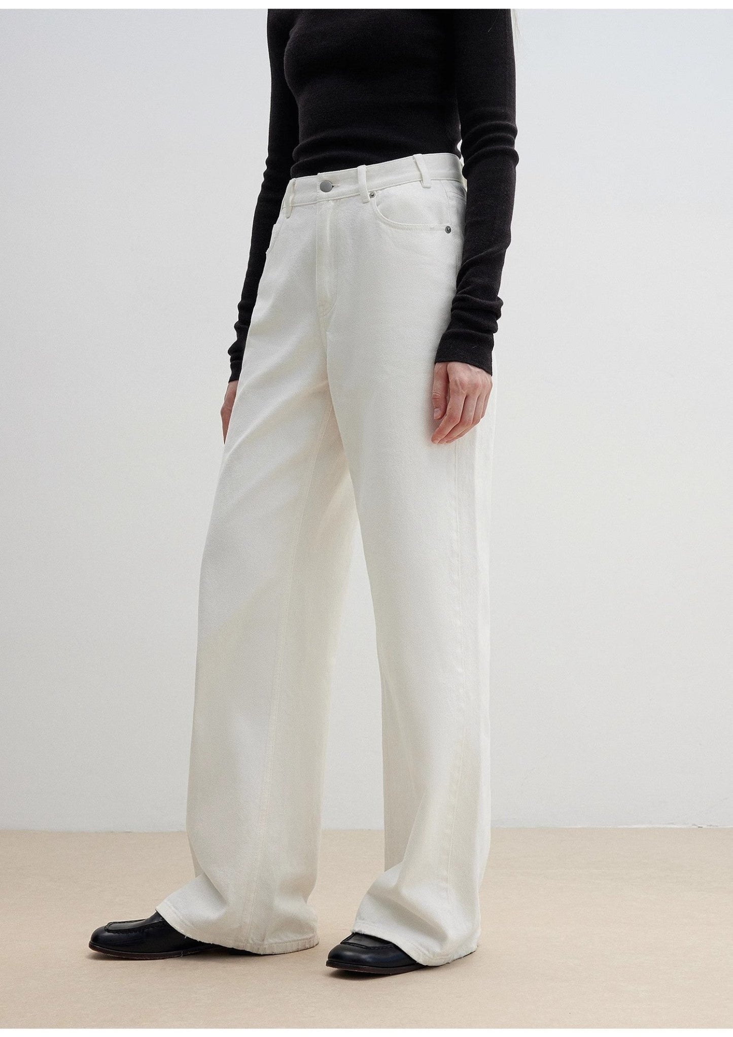 High Waist Wide Leg Washed Jeans - Rosette & Co