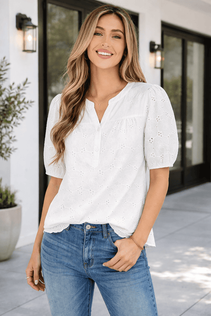 Isabelle Down Blouses Casual Shirts - Rosette & Co