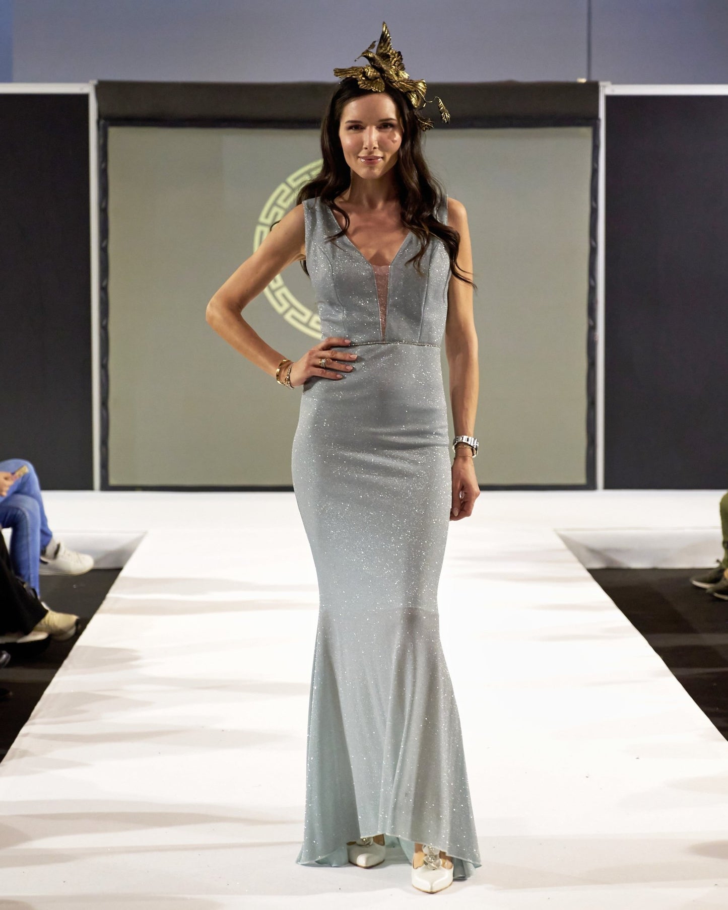 Isabelle Sky Blue Evening Dress - Rosette & Co