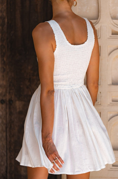 Lalita Linen Mini Dress - Rosette & Co