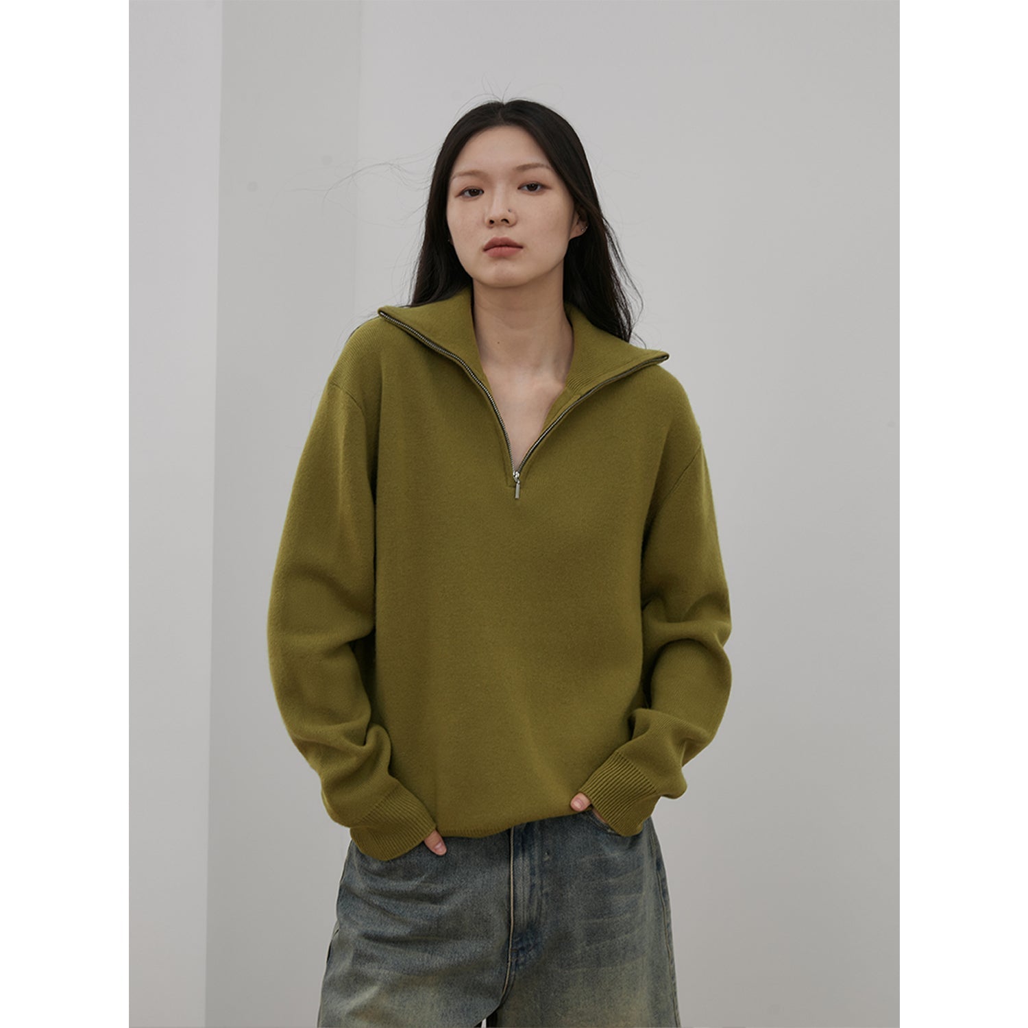 Lazy Zipper Sweater - Rosette & Co
