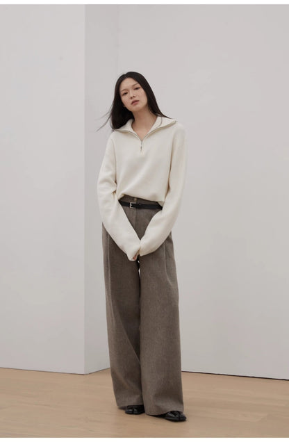 Lazy Zipper Sweater - Rosette & Co