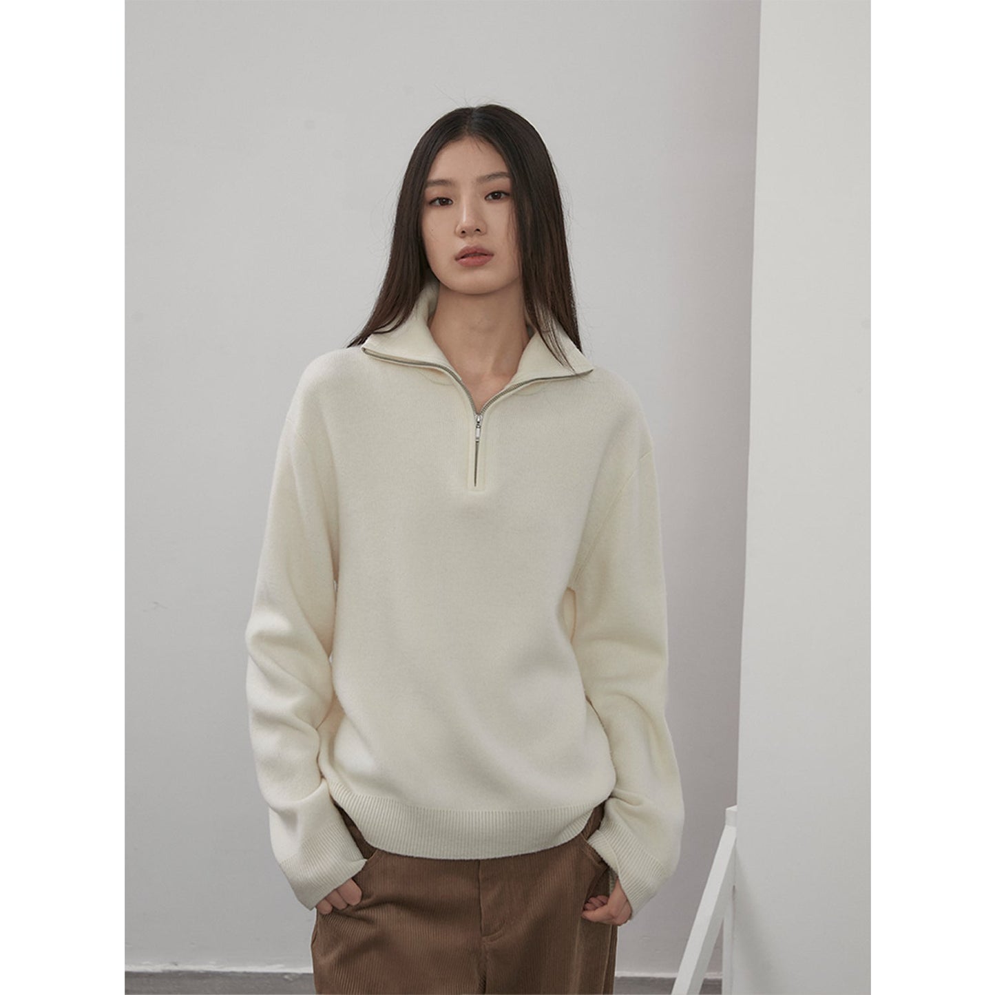 Lazy Zipper Sweater - Rosette & Co