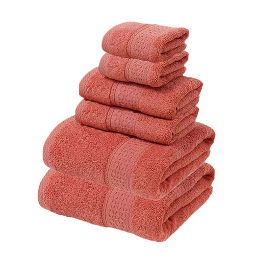 Luxury 6 Piece Cotton Towel Set - Rosette & Co