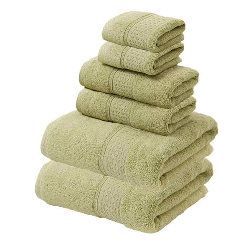 Luxury 6 Piece Cotton Towel Set - Rosette & Co