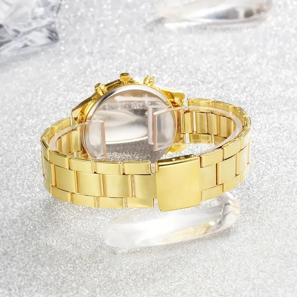 Luxury Gold Watch Jewelry Set (5PCS) - Rosette & Co