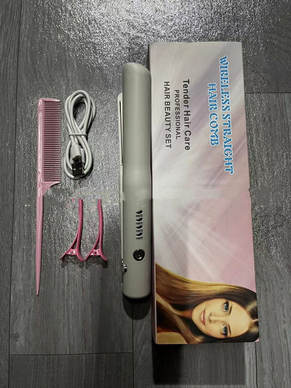 Mini Wireless Hair Straightener & Curler - Rosette & Co