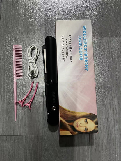Mini Wireless Hair Straightener & Curler - Rosette & Co