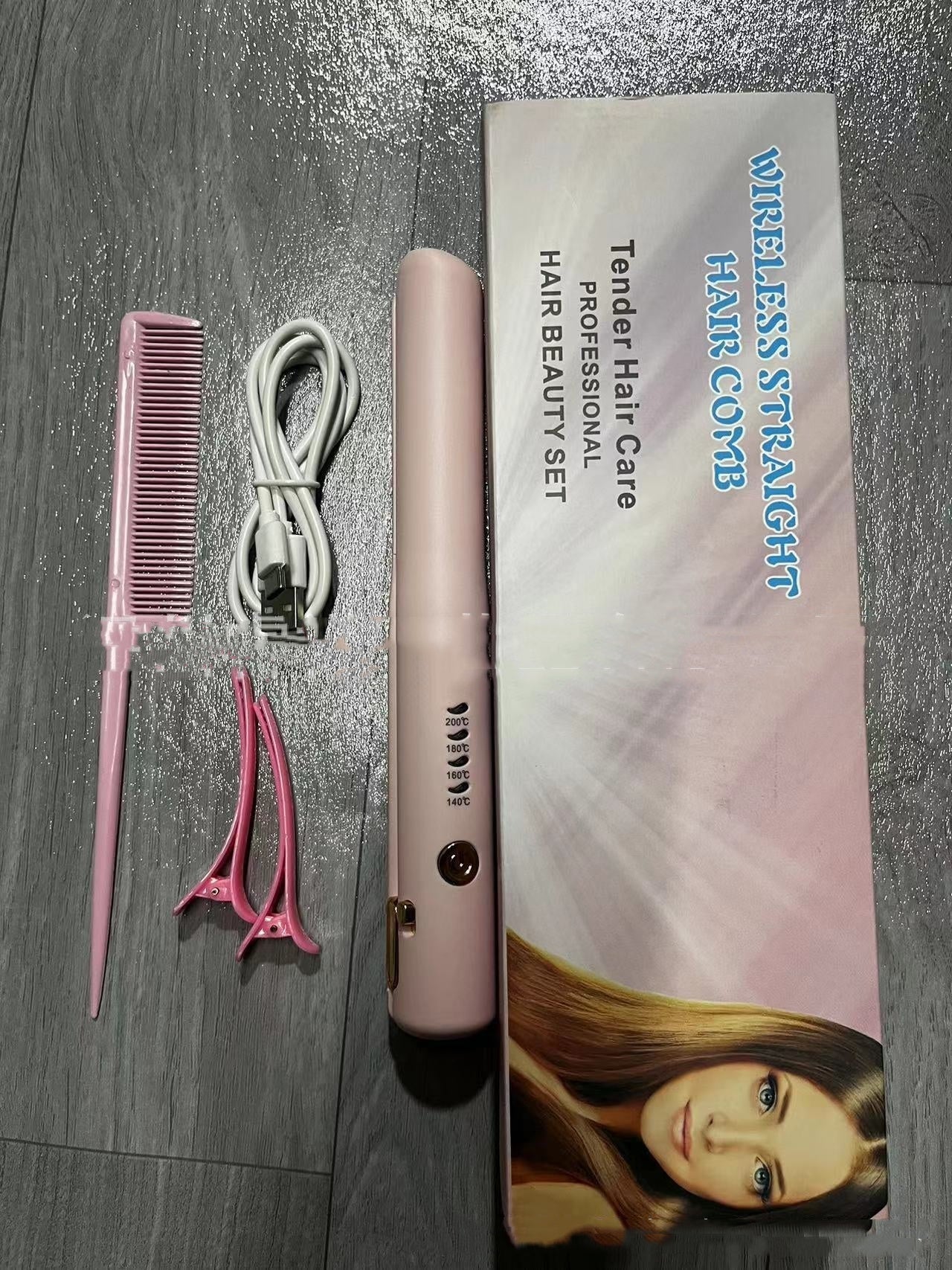 Mini Wireless Hair Straightener & Curler - Rosette & Co