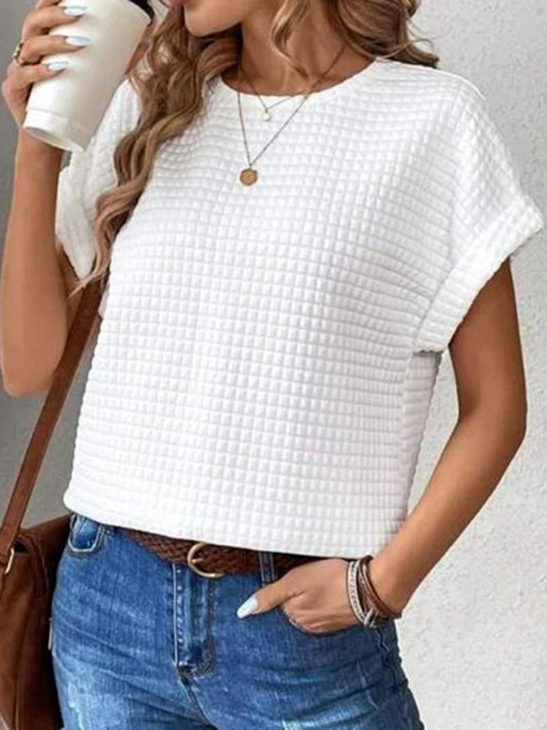 Nelly Round Neck Top - Rosette & Co