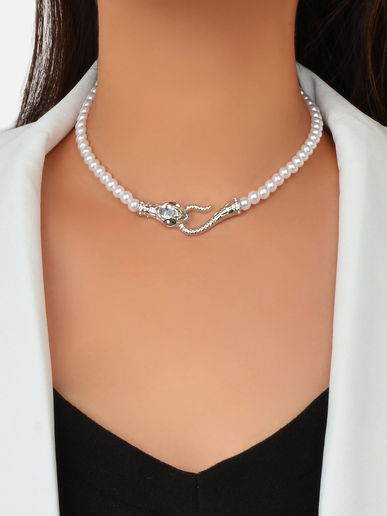 Pearl Necklace - Snake - Rosette & Co