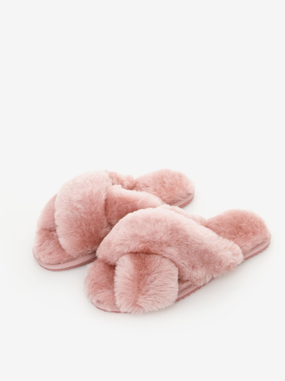 Pink Crossover Slippers - Rosette & Co