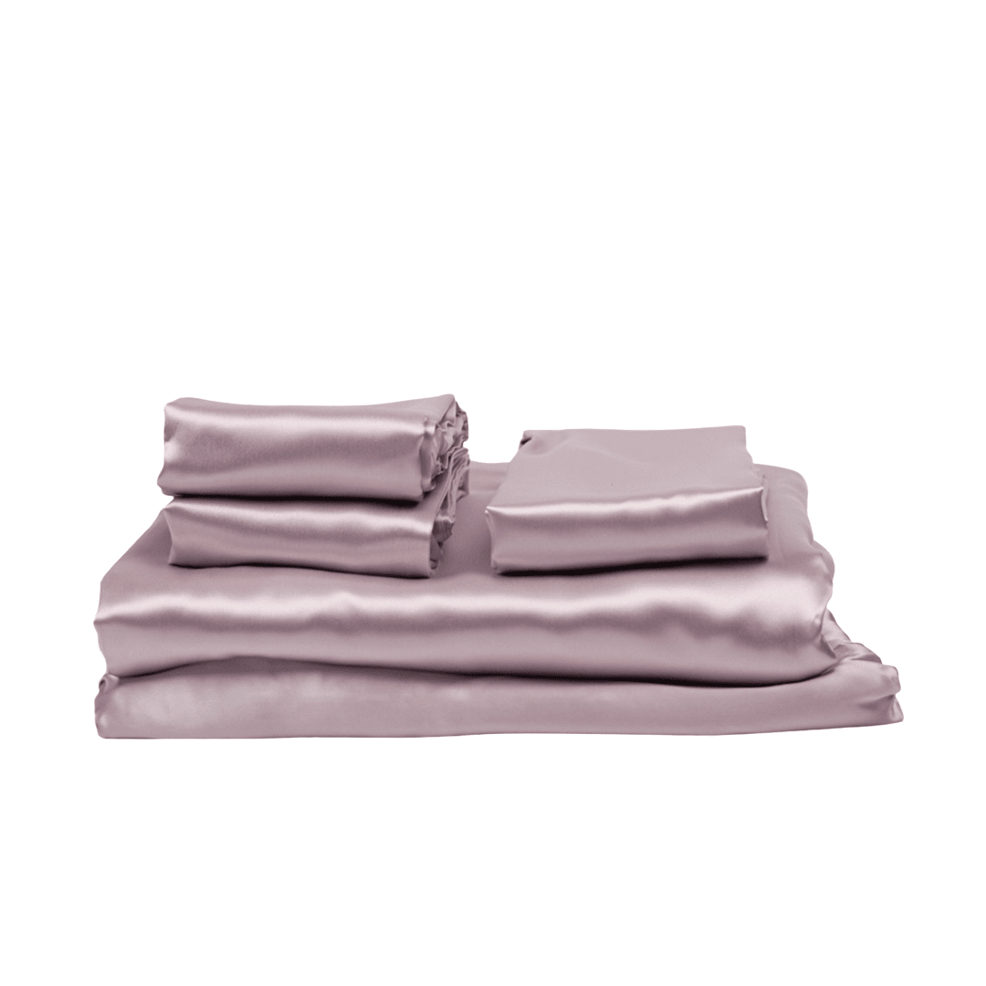Queen 5 Piece Silk Bedding Set - Rosette & Co