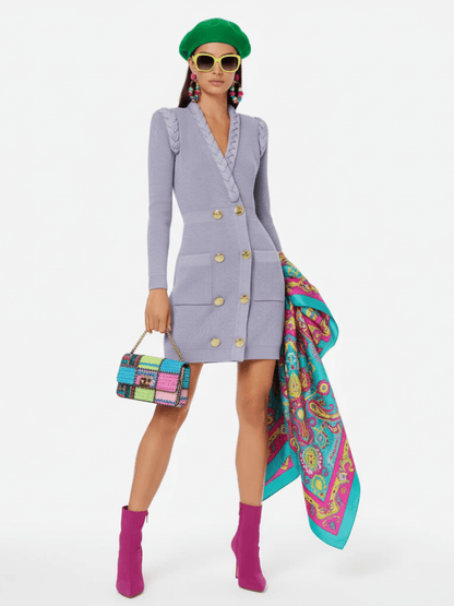 Retro Knitted Hepburn Dress | New York. - Rosette & Co