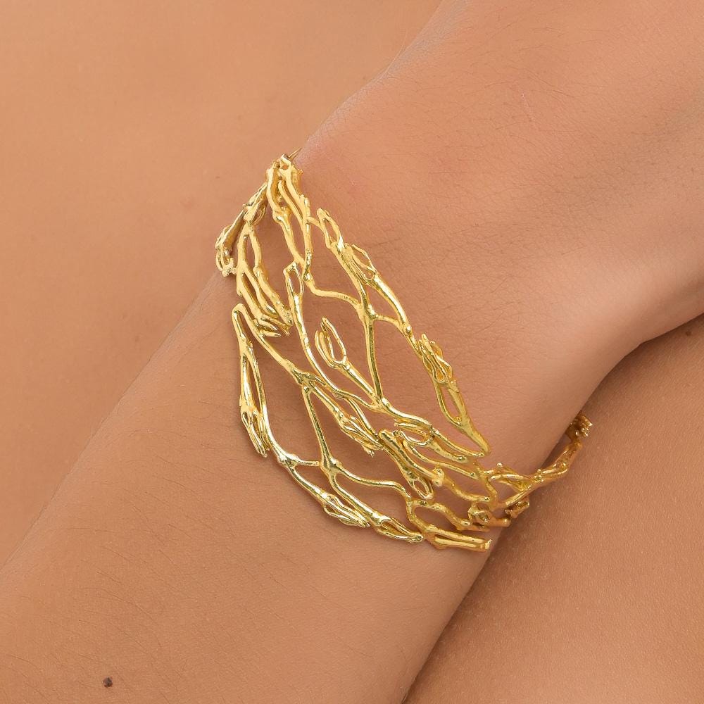 Sterling Silver Branch Bracelet - Rosette & Co