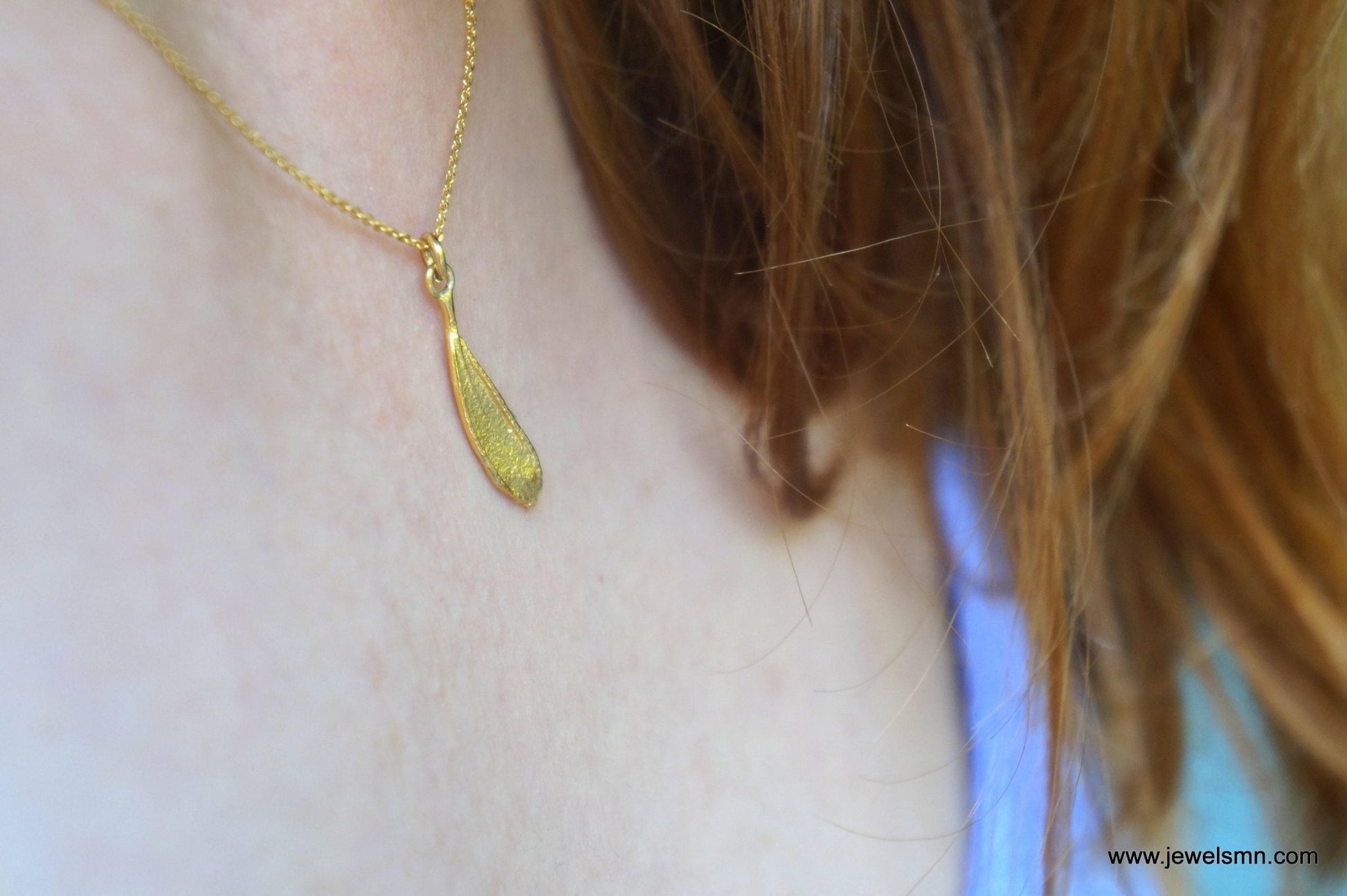 Sterling Silver Olive Leaf Necklace - Rosette & Co