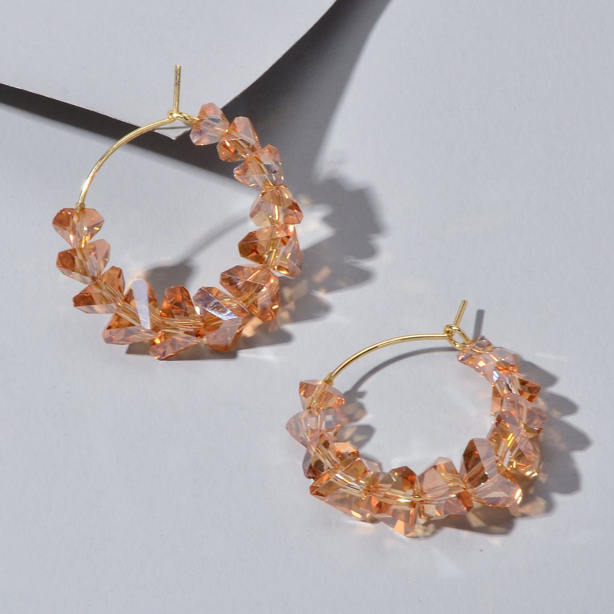 Transparent Acrylic Hoop Earrings - Rosette & Co